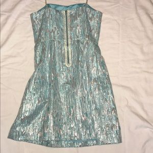 Blue and Silver Lilly Pulitzer Dress